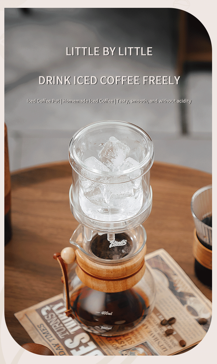 Bincoo Cold Brew Coffee Pot Set Drip Filter Ecocoffee Iced Tools Barista  Hand-made Glass Coffee Maker Household Pour over Kettle - AliExpress