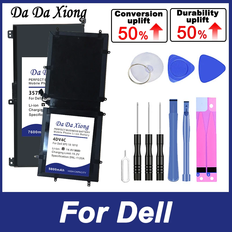 Batteria Per Dell Alienware Precision Venue Xps R3 R5 8 12 13 R1 R2 15 17 18 1810 3830 8808 5520 9560 M17X 9333 9343 9530 5510