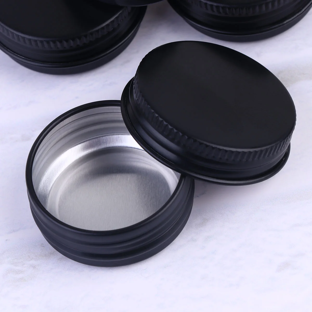 

Empty Makeup Containers Aluminium: 20Pcs Round Tin Container 15ml Bottle Packing Box for Lip Balm