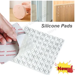100pcs Circular transparency Self Adhesive Door Stopper Rubber Anti-collision cushion Prevent Noisy Buffer Cushion Silicone Pads