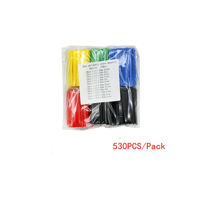 Heat Shrink Tube  Cable Sleeves - 530pcs Box Heat Shrink Tube Wire Tubing  Wrap - Aliexpress