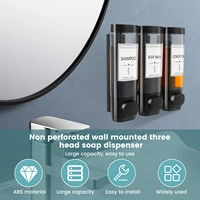 Shampoo Dispenser for Shower Wall Mounted Shower Soap Dispenser Refillable Liquid Soap Dispenser Bottle Home Bathroom Containers 2