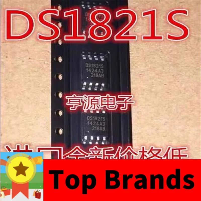 

Бесплатная доставка, чипсет DS1821S DS1821 1821S SOP8 IC, оригинальный, 1-10 шт.