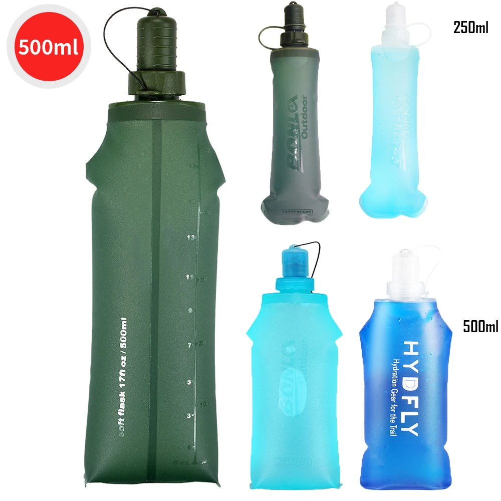 Water Bottle TPU Folding Soft Water Bottle Outdoor Sports Water Bottle