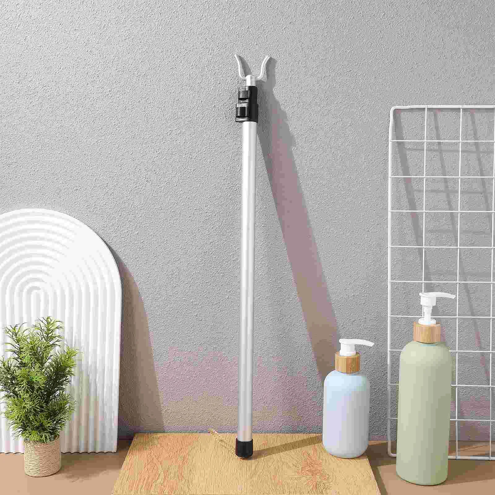 Telescopic Clothes Rail Rack Household Drying Rod Pole Clothing Aluminum Alloy Retractable Travel 5