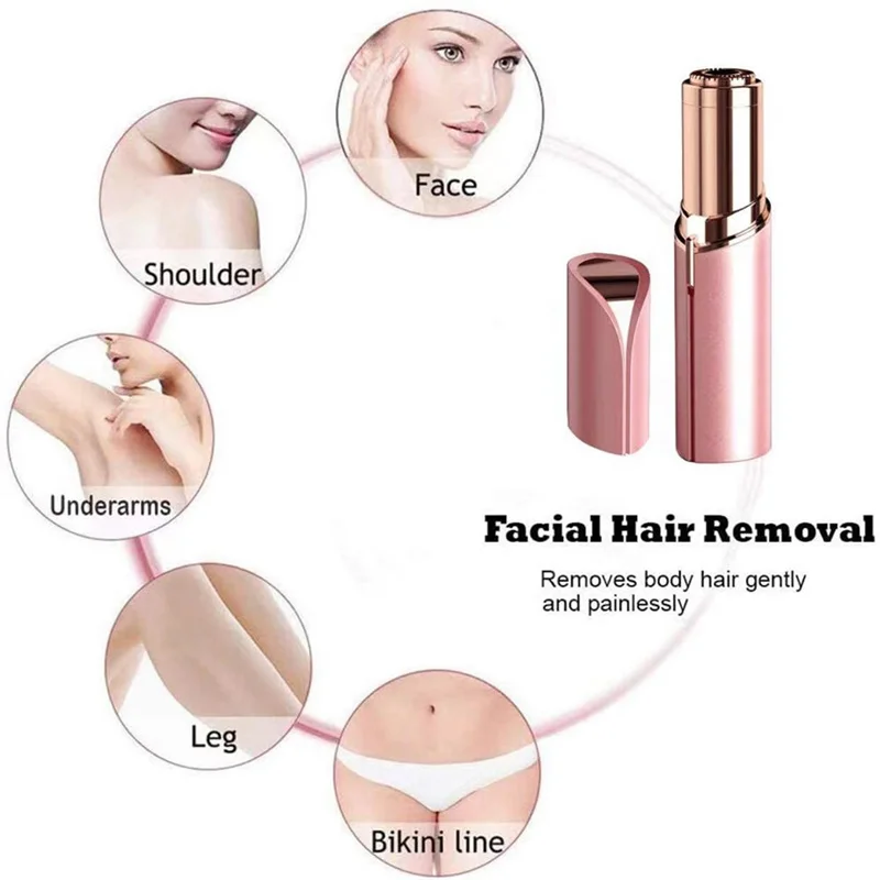 Electric Hair Removal Machine Facial Hair Remover Eyebrow Trimmer Bikini Depilator Shaving Eyebrow Trimming Tool Beginners