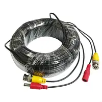 Câble de vidéosurveillance 2 en 1 BNC + DC 5-50M |   Fil d'alimentation vidéo coaxial pour système de caméra de surveillance de sécurité AHD DVR 2