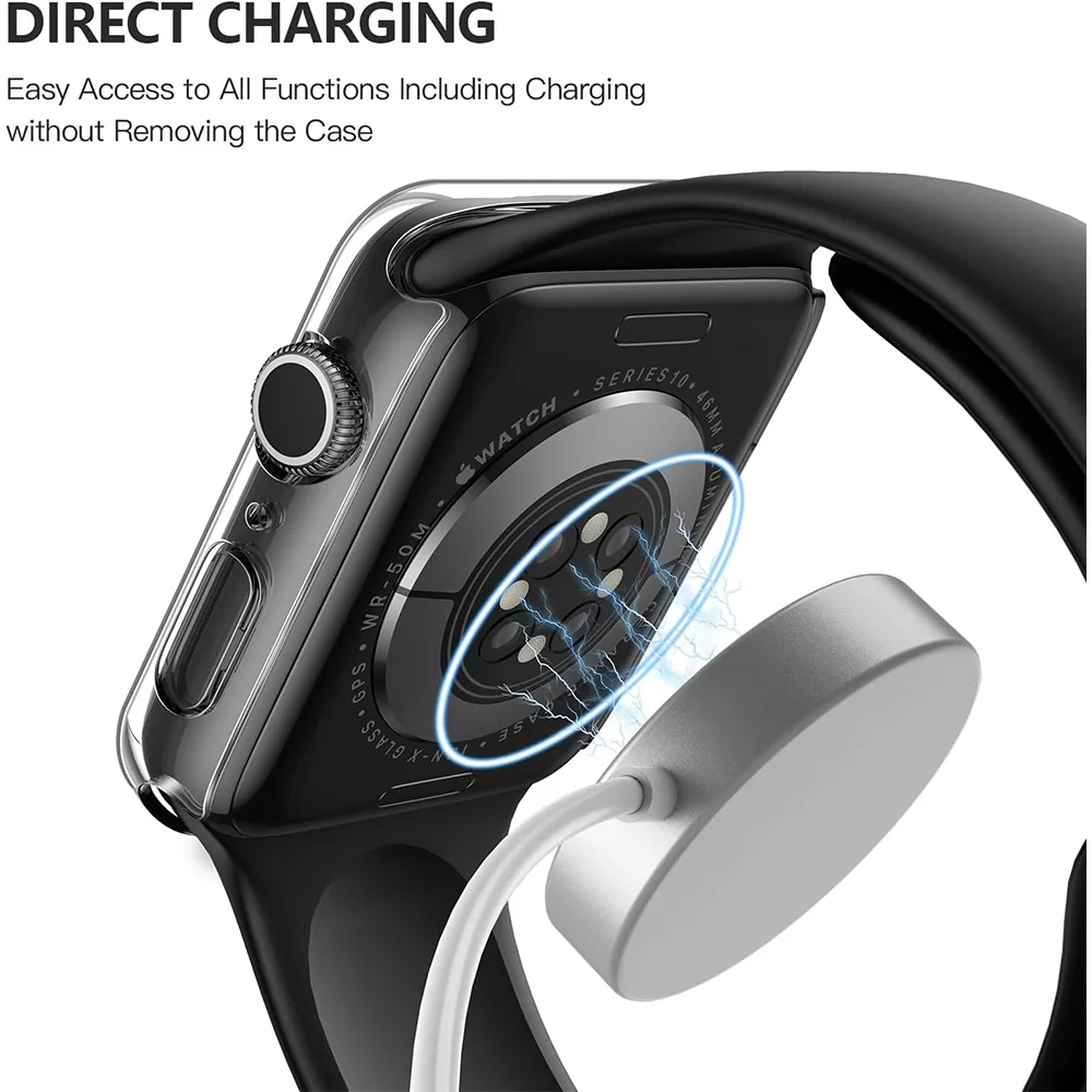 Premium Tempered Glass Apple Watch Case with Screen Protector