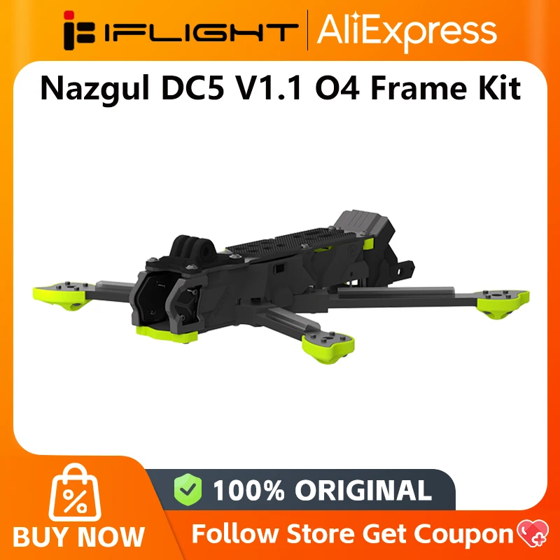 iFlight Nazgul DC5 V1.1 O4 Pro Frame Kit 5" Freestyle Drone Cadre Fibre Carbone