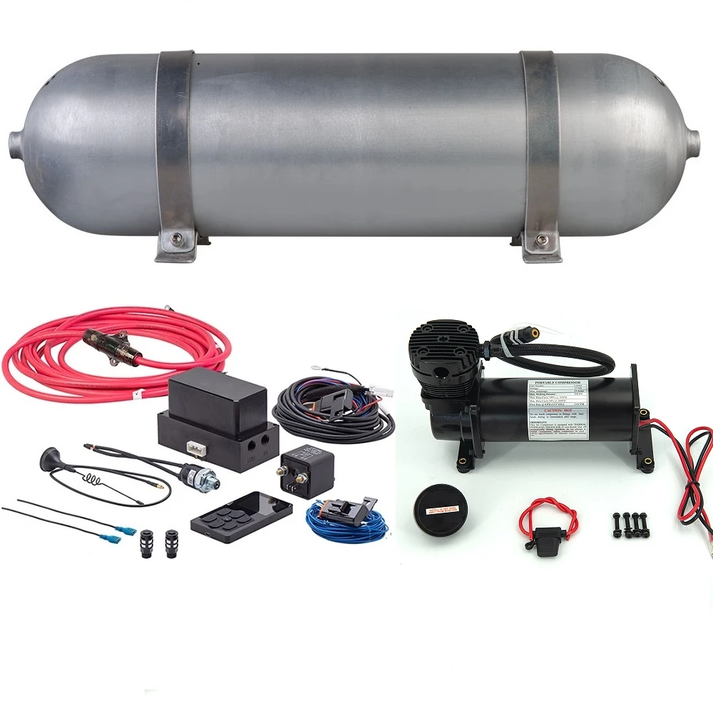 Kit de Suspension pneumatique intégrée avec réservoir d'air, compresseur  d'air, système de contrôle électronique universel | AliExpress