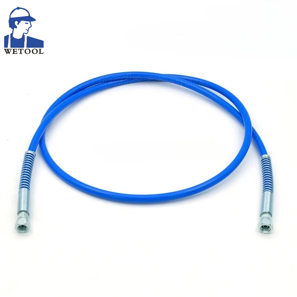 Tuyau fouet et connecteur de tuyau 1/4 "np, 0.42M,1M, 2M, kit de tuyau sans air de remplacement, pour connexion de pulvérisateur de peinture sans air, haute pression