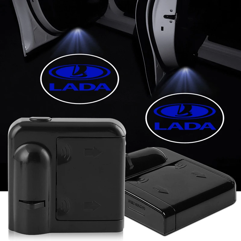 Car Door Welcome LED Light Lamp Wireless Projection For LADA Vesta Granta Xray Niva Kalina Largus Samara Accessories | Автомобили и