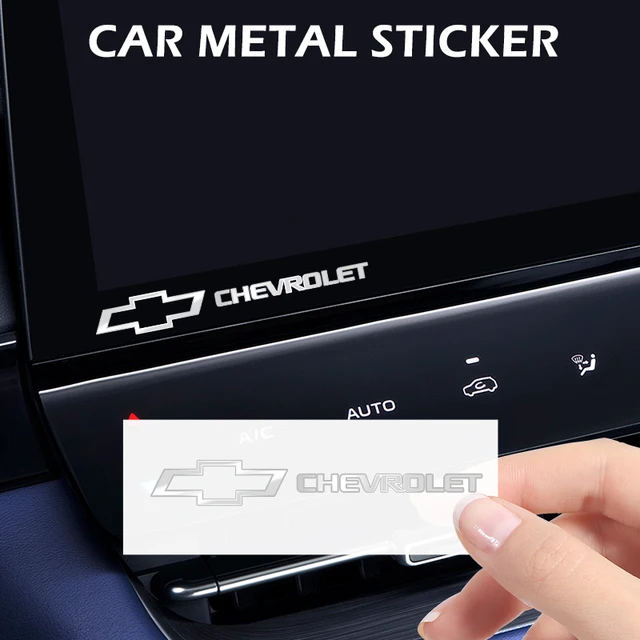 4pcs/10pcs Metal emblem Auto Decor Decals Car Window Wiper Stickers For Chevrolet Lacetti Aveo Cobalt Cruze Malibu Trax Camaro
