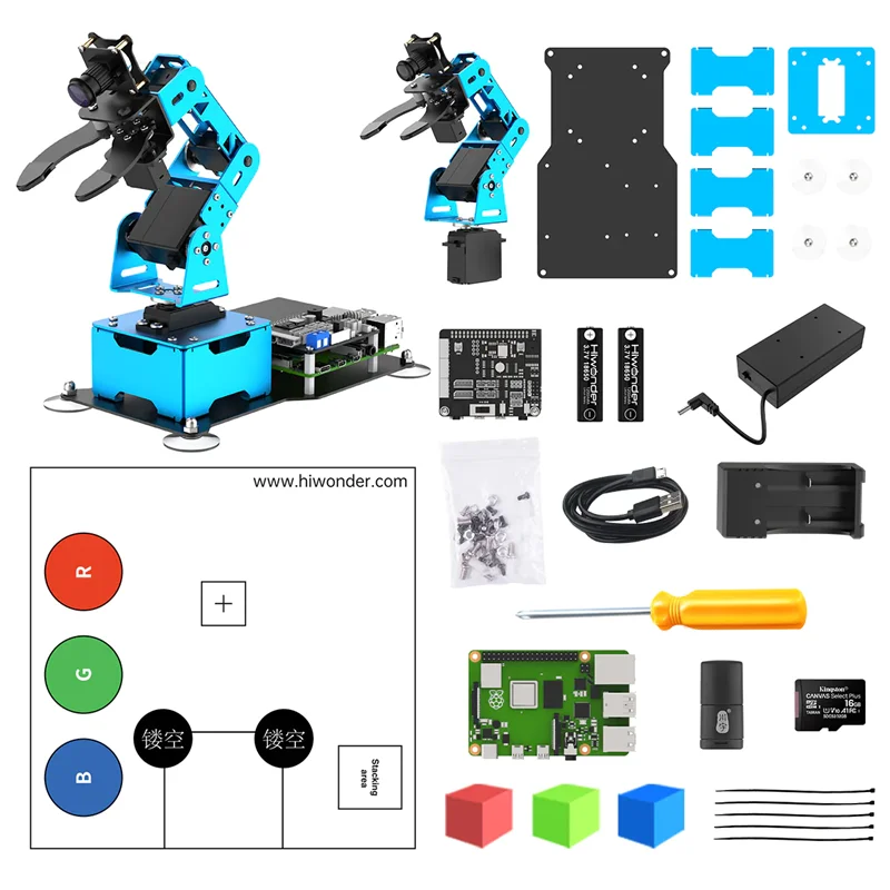 Hiswonder 4dof vision raspberry pi python opencv png