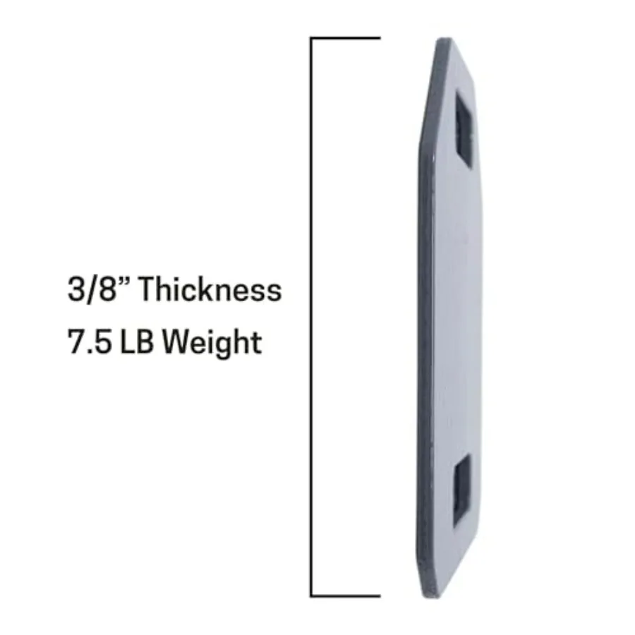 15.0LBS(7.5LBS X 2) Caliber Armor Fitness Weights - USA-Made Steel Plates for Tactical Weighted Vests, Ruck Vest, Running Gear,