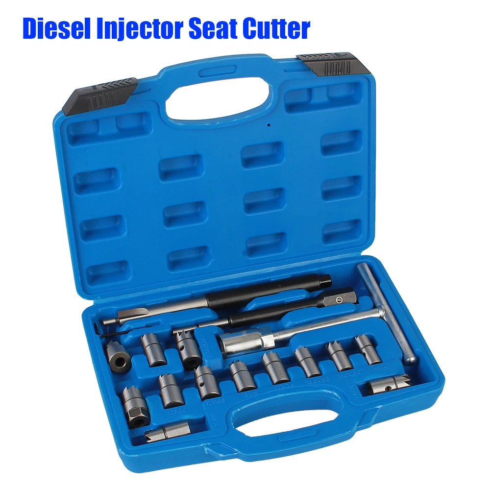 

6/8/11/17 pcs/set Color Random Cleaner Tool Auto Repair Tools Diesel Injector Seat Cutter set Carbon Remover