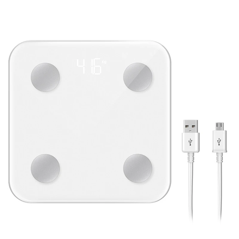 

Для умных весов для веса тела USB перезаряжаемые цифровые весы для ванной комнаты