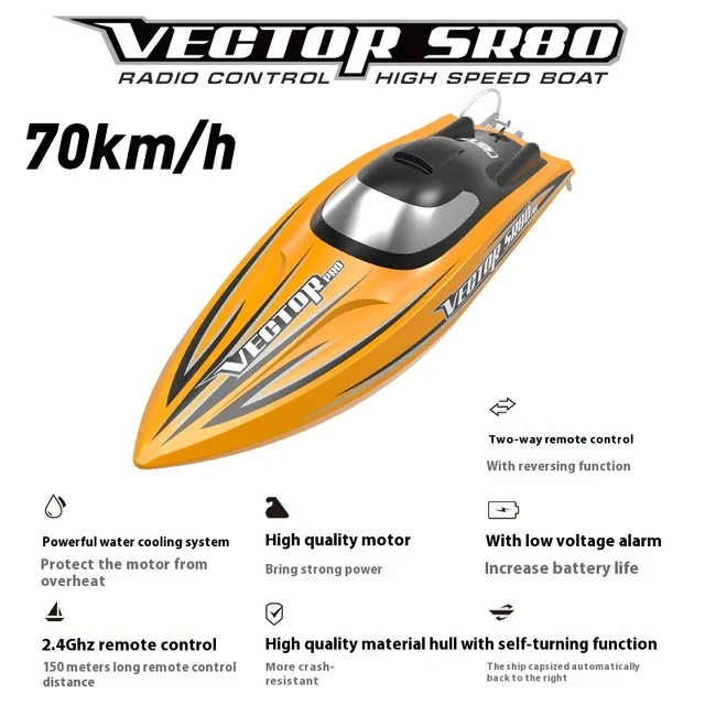 Wow High-Speed Brushless Water-Cooled Remote Control Boat Model Electric Boat Orans Speedboat Customizable RC Boats For Fun 5