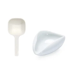 Premium Coffee Measuring Set: Spoon, Spray Bottle & Tray for Espresso & Tea Accessories (White Set of 2)