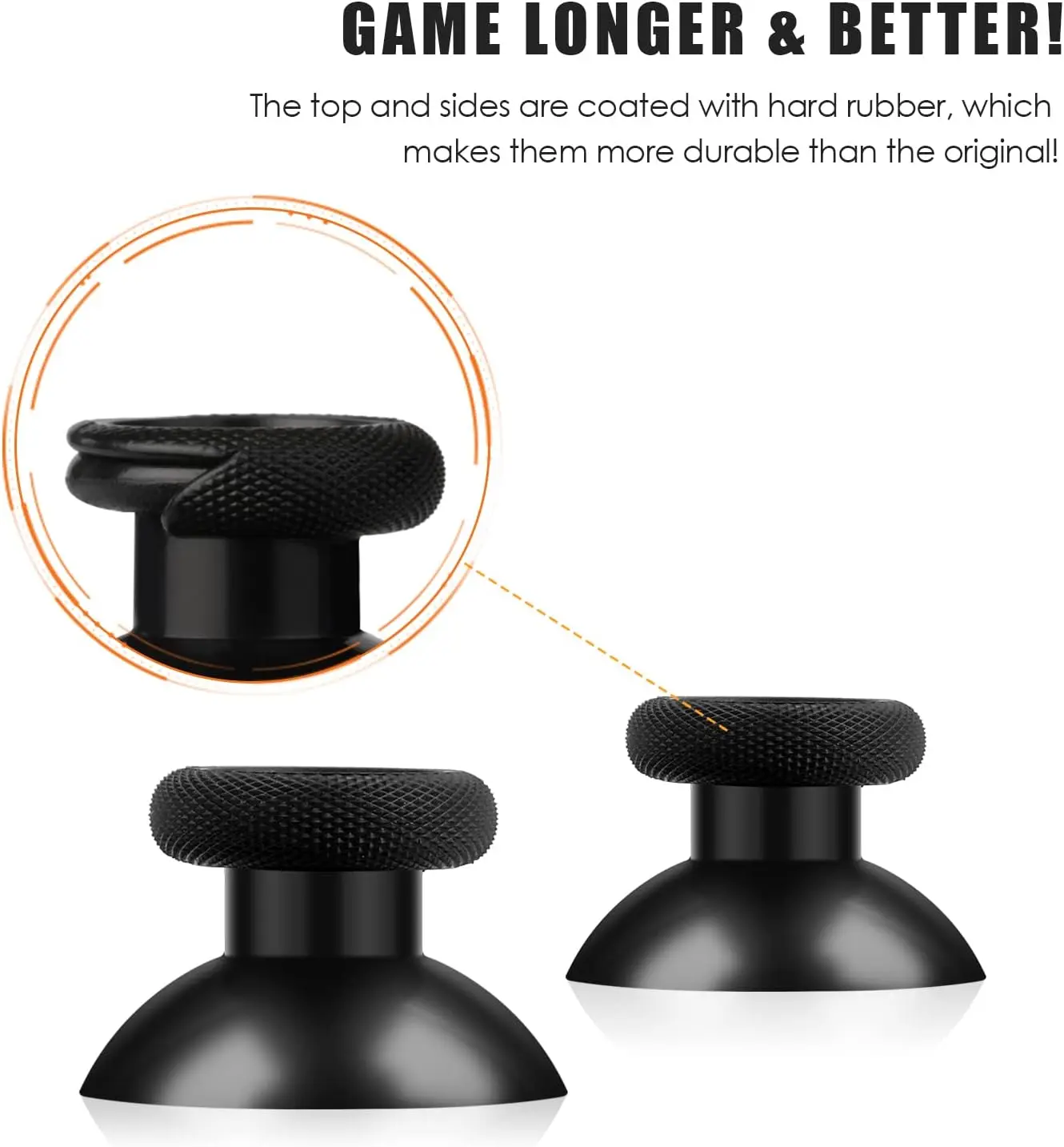 Silicone Analog Stick Caps Joystick Replacement Analog Joystick Caps Replacement Soft Joystick Thumb Stick Thumb Grip Cap for Xbox Xbox One Series X/S PS4 Controllers Joysticks Silicone Thumbstick