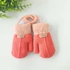 1-7Y Baby Boys Girls Winter Knitted Gloves Warm Rope Full Finger Thick Mittens Gloves for Children Toddler Kids Accessories 6