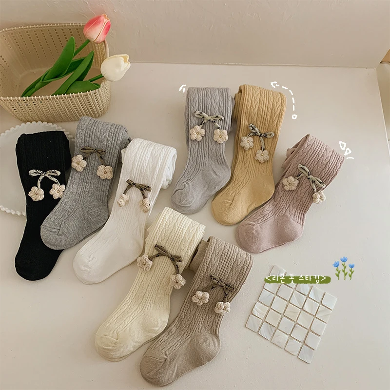 Korean Cute Baby Girls Tights Cotton Knitted Leggings Pineapple Baby Pantyhose Newborn Girls Pantyhose Kids Fishnet Stockings