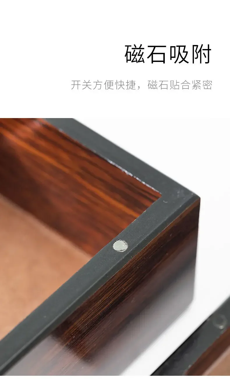 Description Picture 3 of itemWalnut Wood Tissue Box Commercial Hotel Restaurant Paper Drawer Square Wooden Box Advertising Paper Drawer