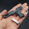 1:3 High Quality Metal Model Desert Eagle Keychain Toy Gun Miniature Alloy Pistol Collection Toy Gift Pendant 1