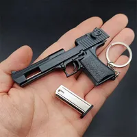 1:3 High Quality Metal Model Desert Eagle Keychain Toy Gun Miniature Alloy Pistol Collection Toy Gift Pendant 1