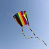 Rainbow Parafoil Kite Polyester Ripstop Flying Kite Kid Adult Outdoor Flying Toy, Flower 2