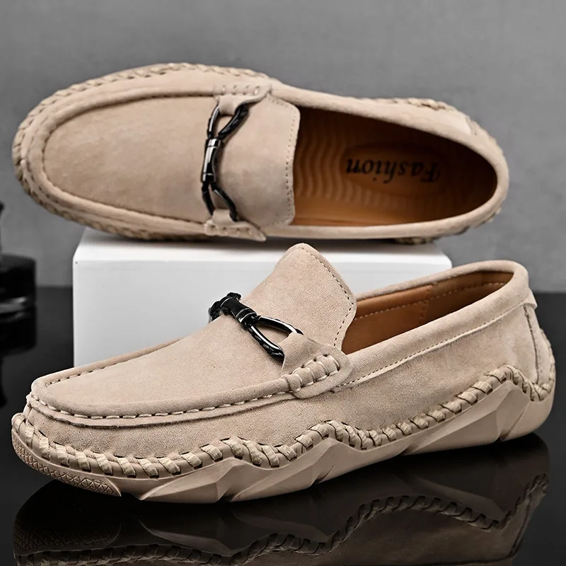 

Men Casual Shoes Loafers Sneakers New Men Fashion Cowhide Comfortable Loafers Casual Shoes Zapatos De Hombre Men Shoe