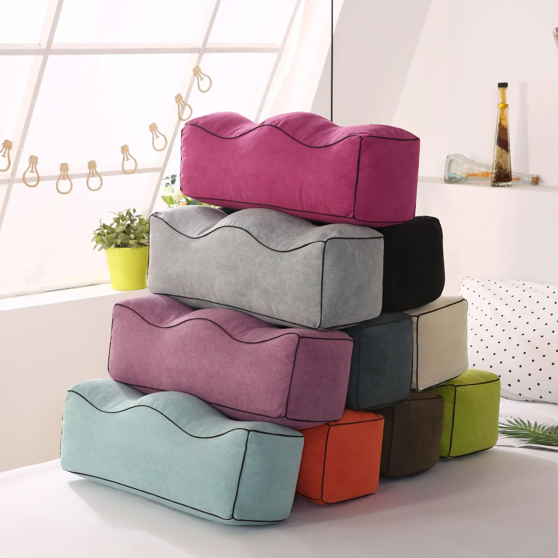 Memory Foam Leg Foot Raiser Pillow Support Cushion Home Massage Support Body Pillows Sleeping for Pregnant Orthopedic Sciatica 6