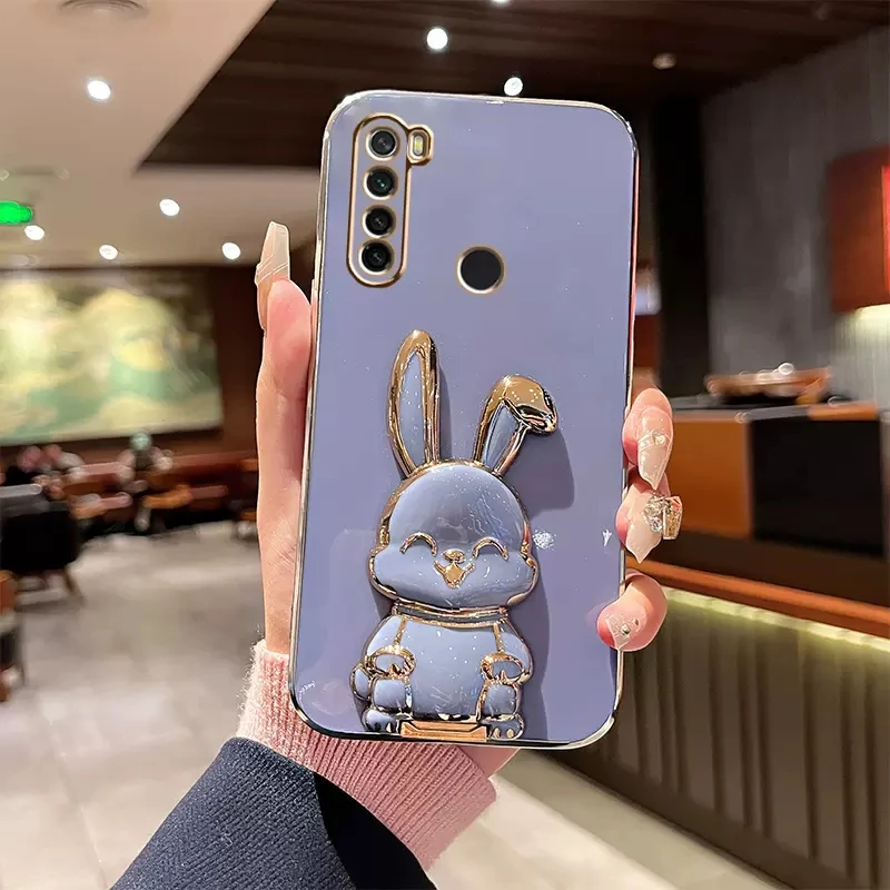 Custodia Per Xiaomi Redmi Note 10S Con Coniglietto E Cavalletto - TPU Morbido Sottile