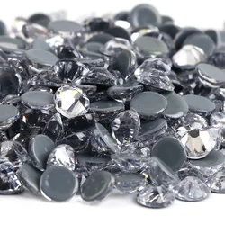 Elegant Glass Crystal AB/Clear Hotfix Rhinestone Embellishments - Mix ss6-ss30 10gram (Glue Clear)