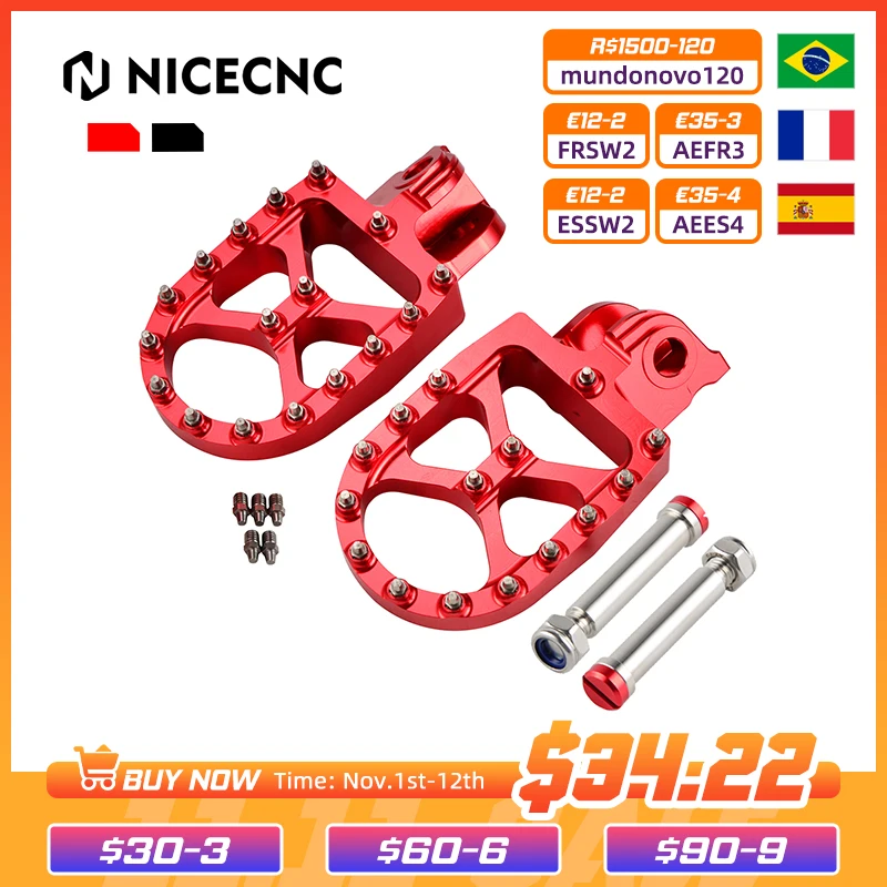 Footrests Footpeg Pin Foot Pegs Rests Pins motorcycle accessories motorcycle footrests motorcycle foot pedals For Beta RR 300 RR 250 350 390 400 430 450 500 2013-X Trainer 250 300 2015 -