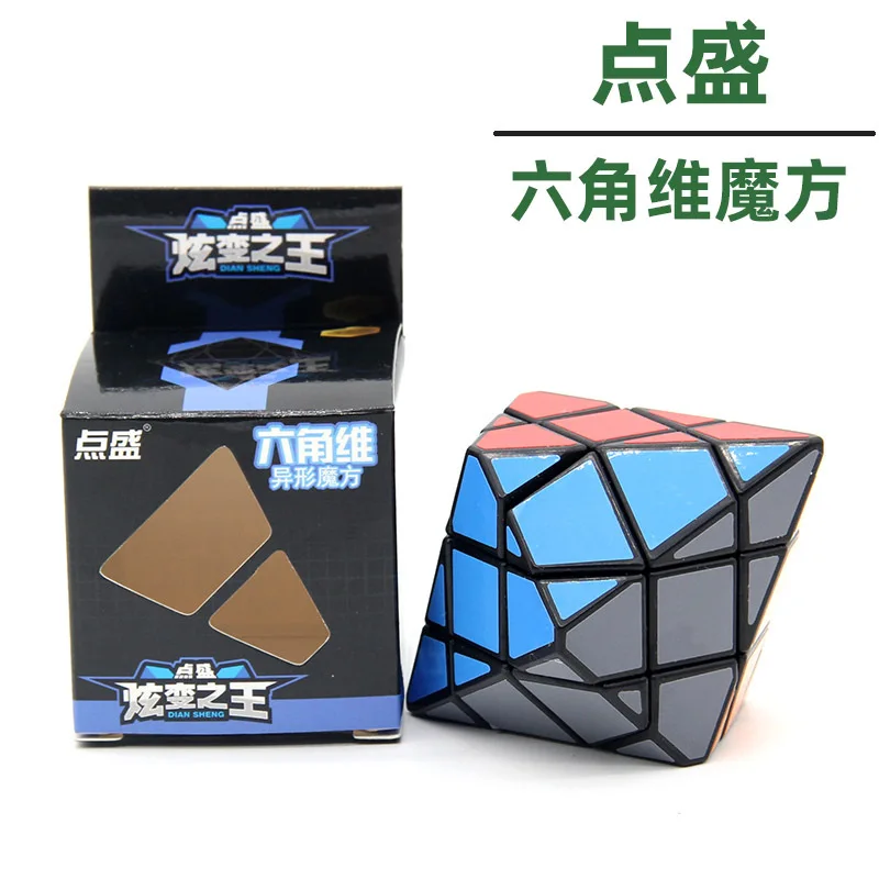 Diansheng 큐브 특수 모양의 3x3 큐브 사변형 육각형 팔각형 다이아몬드 큐브 어린이 지능 장난감 장난감 어린이를위한