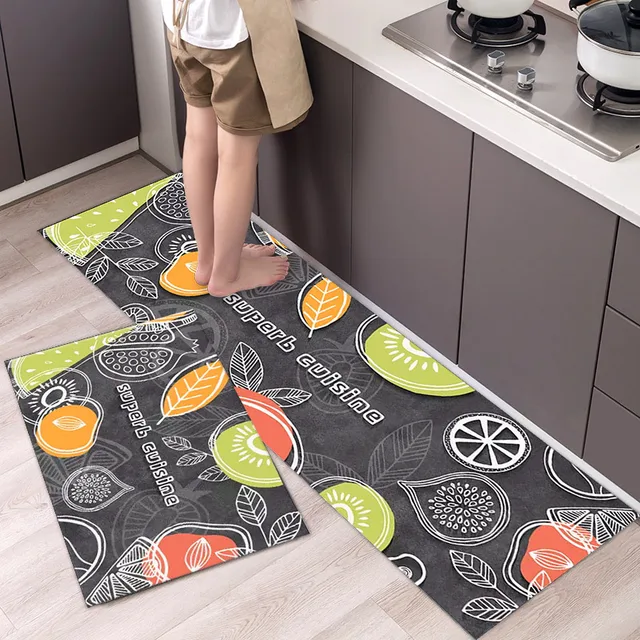 Tappetino da cucina Tappeto da pavimento Moda semplice stile nordico Porta a striscia lunga Decorazioni per la casa moderne 3