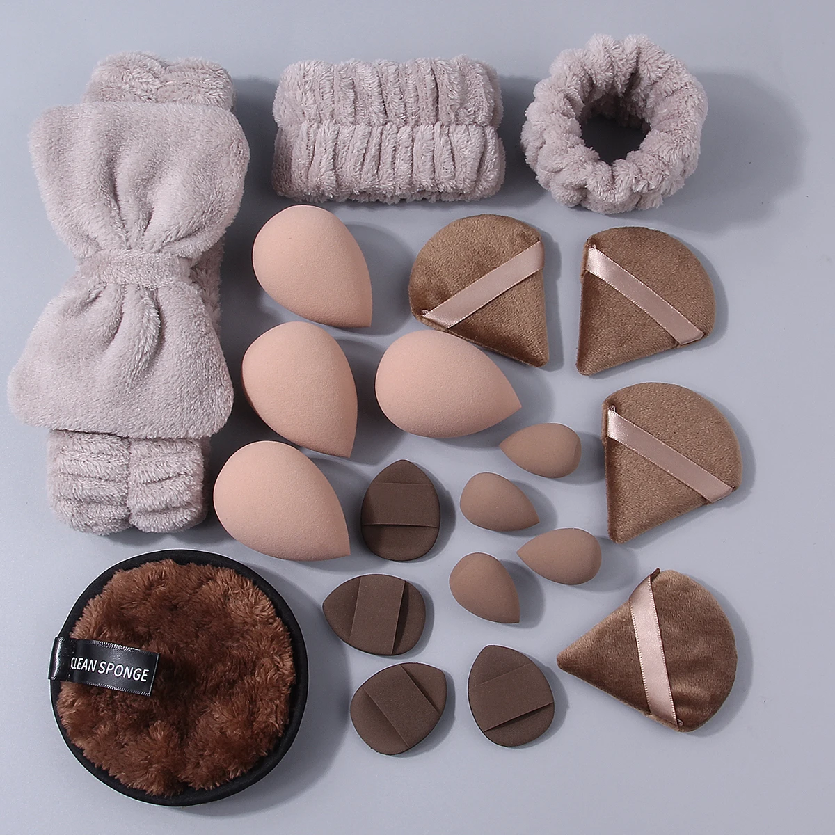 15PCS/20PCS/36PCS 다기능 메이크업 브러쉬 대형 세트 & 메이크업 파우더 퍼프 클렌징 세트 & 메이크업 브러쉬 청소 도구