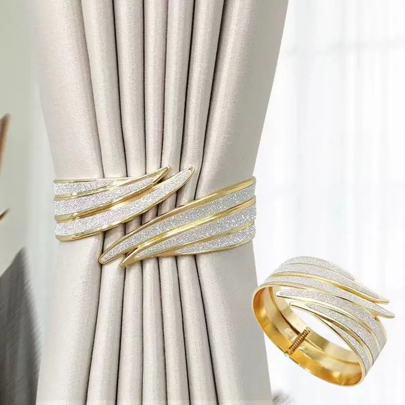 

1Pc Curtain Tieback Bling Broken Drill Bandage Accessories Curtains Holder Buckle Tie Rope Home Decorative