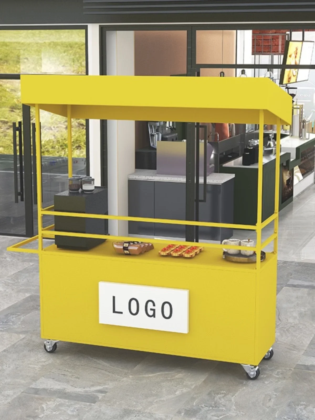 Mobile Stall Car Night Market Stall Small Cart Outdoor Mobile Promotion Car Shopping Mall Display Table Float