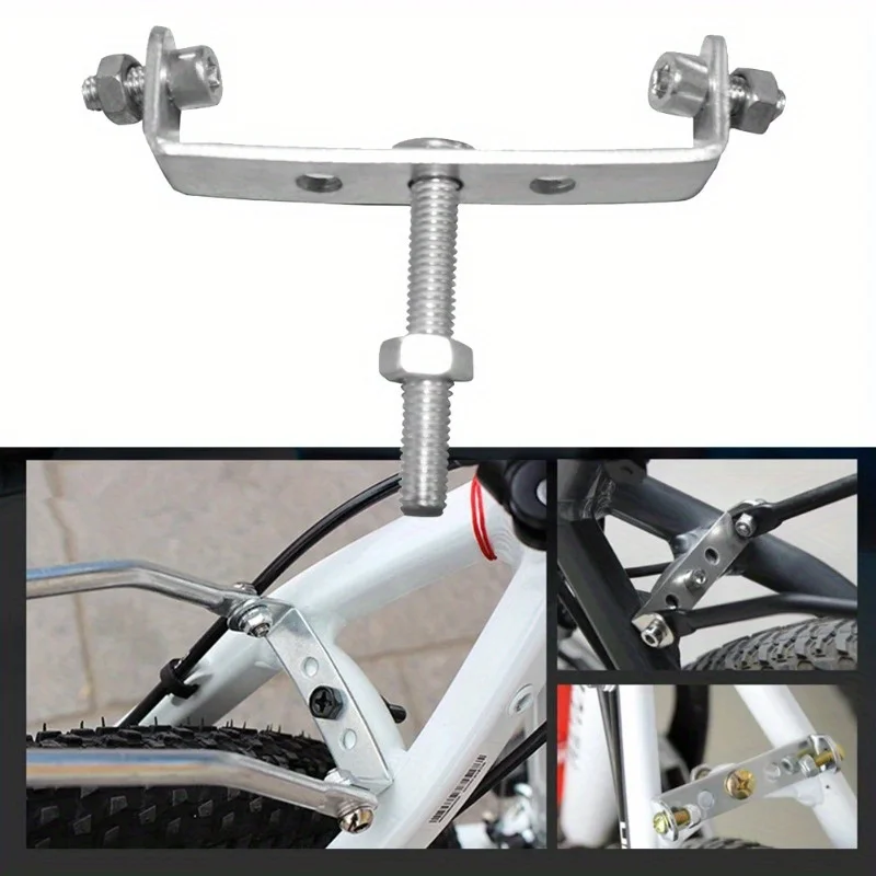Bicycle Rear Shelf Convert Rear Pannier Racks Connector Seatpost Adapter for Bike Rack Mount Conversion 1/6 Pcs