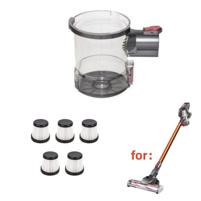 sem Fio Handheld Aspirador Peças Filtros Hepa Copo de Poeira Poderosa Sucção Acessórios Sobressalentes 12kpa 150w