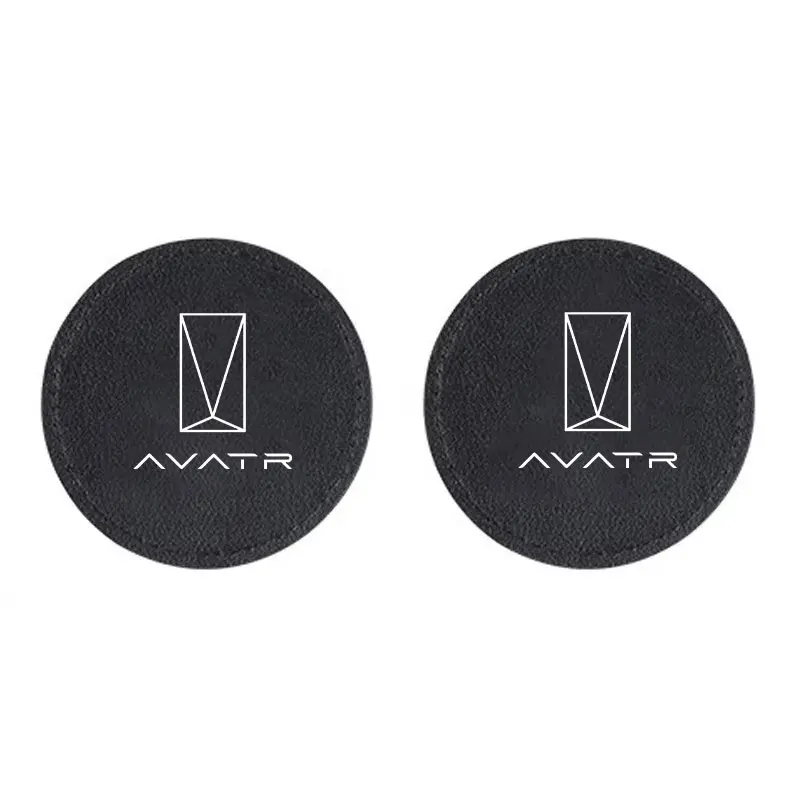 2Pcs Car Coaster Mats Water Cup Bottle Anti-slip Pads with For Changan AVATR 11 12 Car Accessories