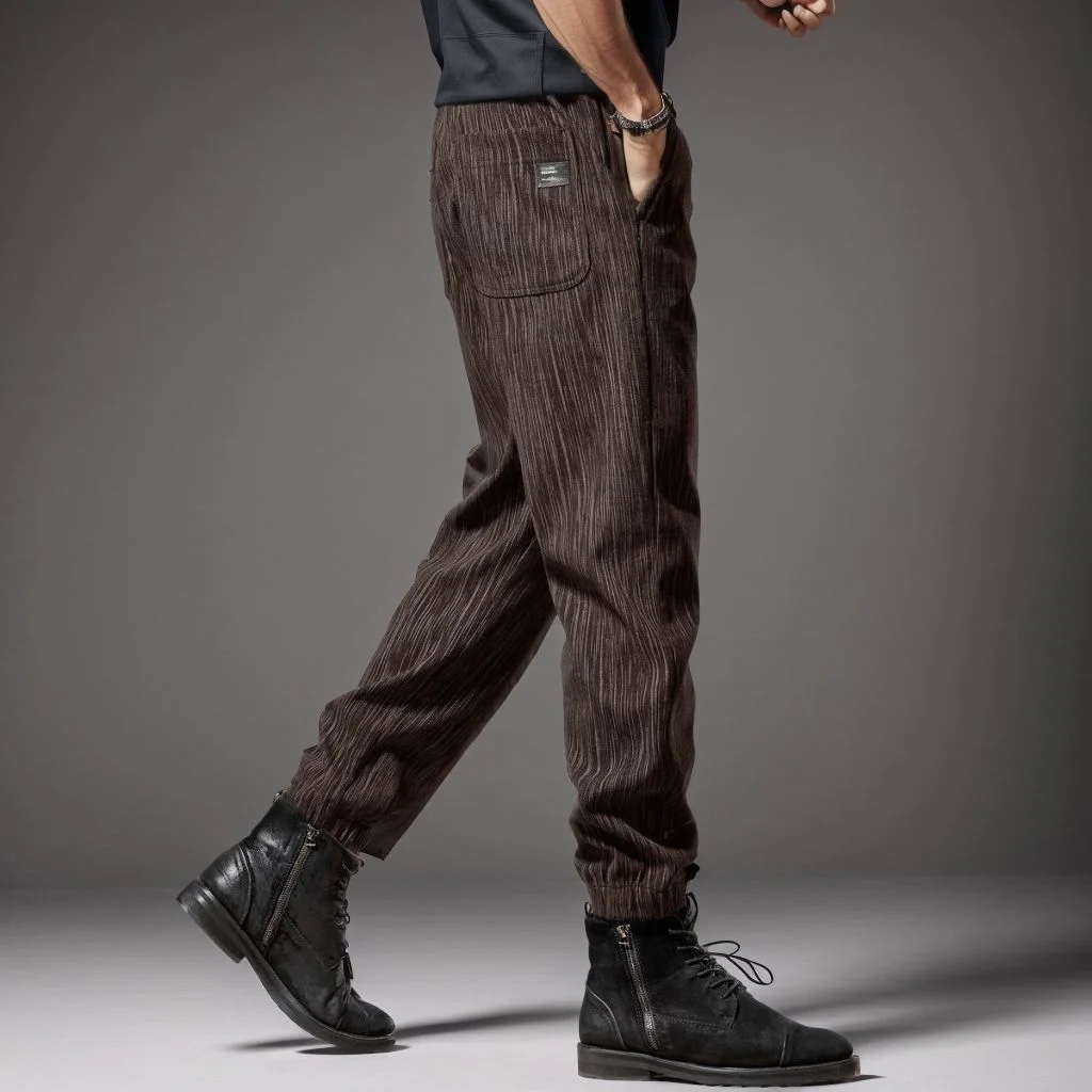 American Style Chaopai Summer Casual Pants Men's Elastic Pockets Patchwork Bound Feet Fashion Loose Haren Ankle Length Trousers