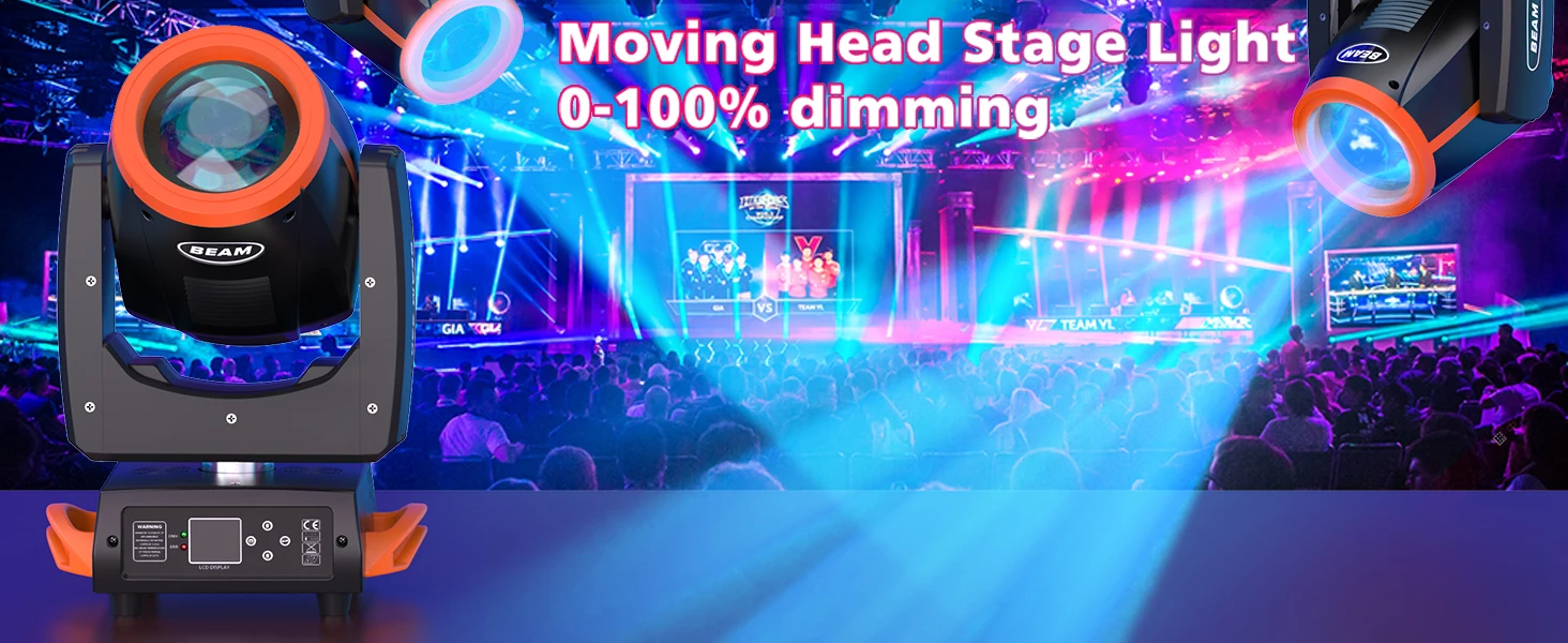 Description Picture 6 of item7R 230W Moving Head Light Beam Rainbow Effect Stage Light Effect Projector DMX512 Control for Disco Party Club Bar DJ Show