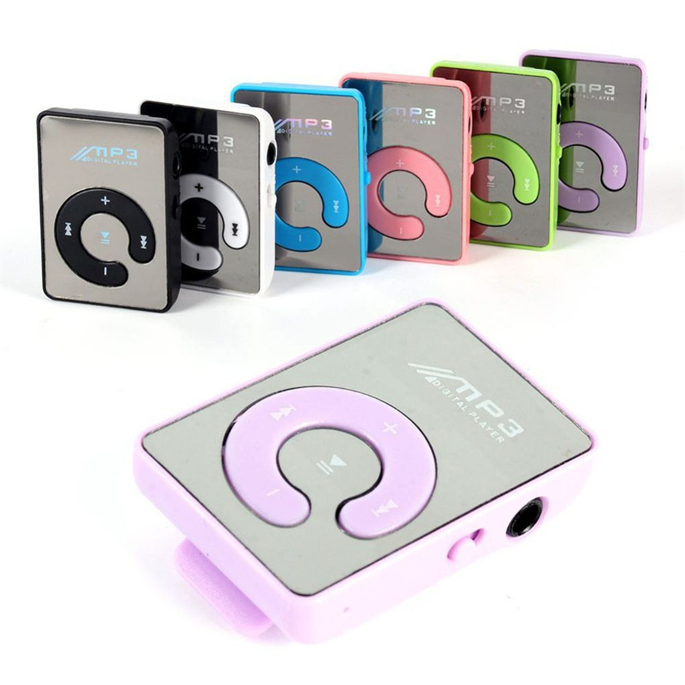 C Key Portable HiFi Mini Clip USB MP3 Player Walkman Music Support Micro TF Card Expandable Up To 16GB Outdoor Sports Walkman
