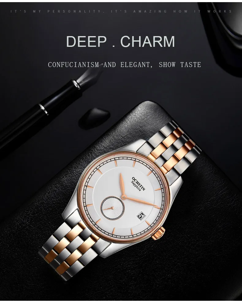 2023 New OCHSTIN 41MM Pilot Men Quartz   Watches Top Brand Sapphire Glass Quartz Watch 30ATM Waterproof Watch for Men