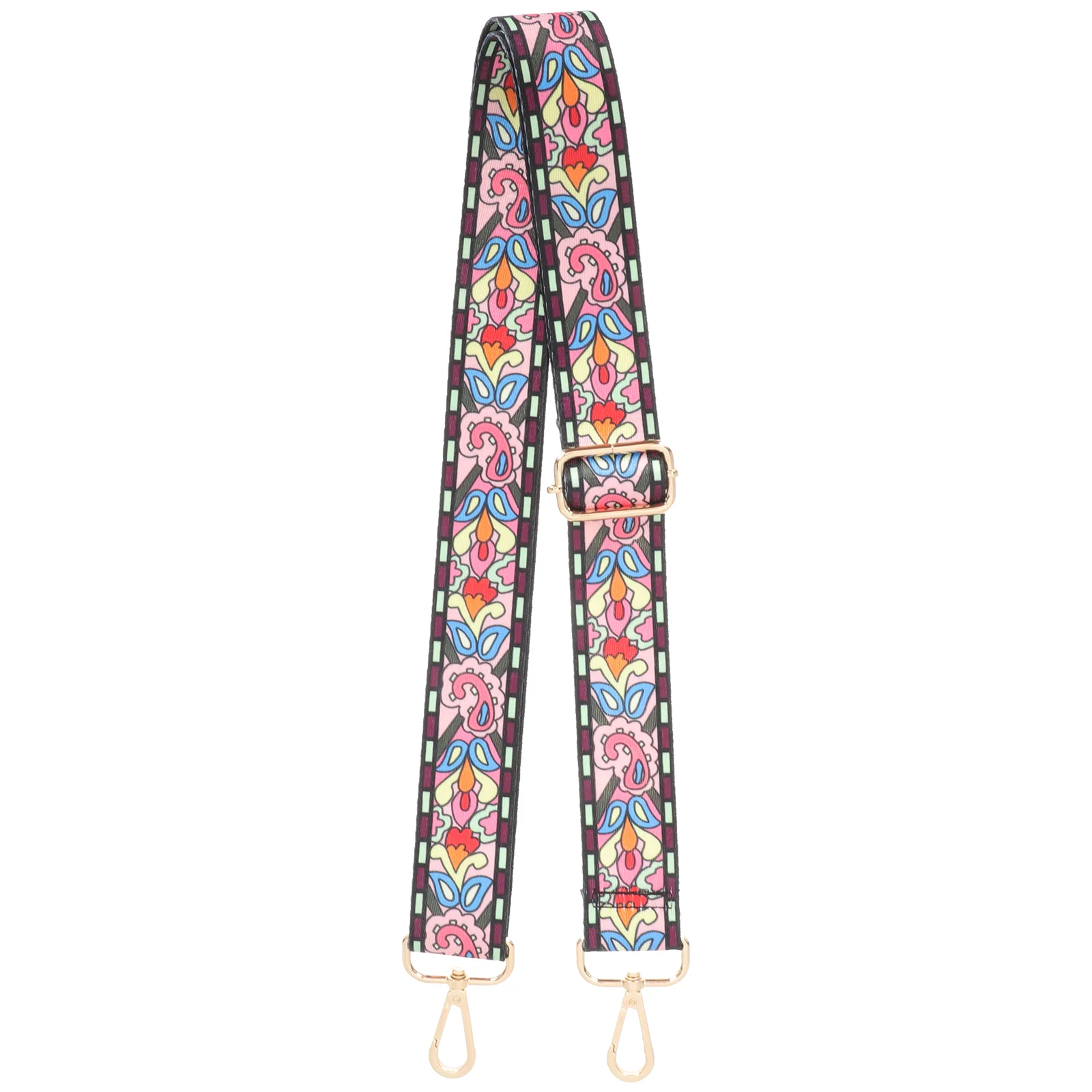 

Banjo Strap Shoulder Floral Printed Printing Vintage Belt Decor Creative Retro Replacement Straps