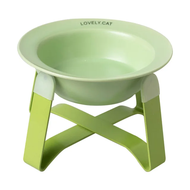 Household Products Ceramic Pet Bowl Iron Frame Neck Protection Ufo Canned Water Bowl High Shallow Mouth Universal Pet Feeding 4