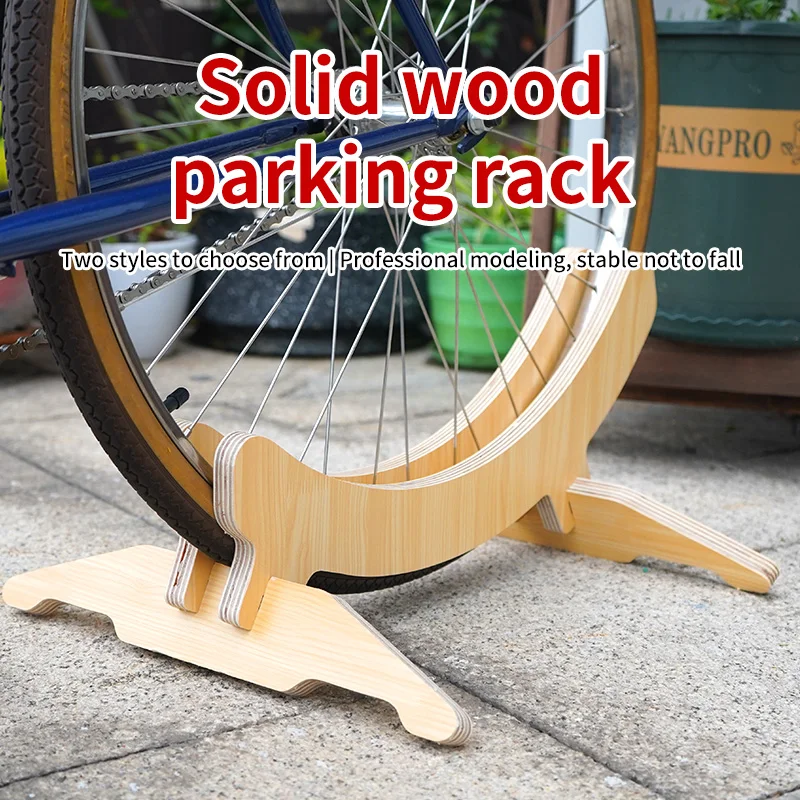 Rrskit Nuovo Rack Di Parcheggio Con Giunture In Legno Fai Da Te Pmma Road Mtb Bike Rack Di Parcheggio Regolabile Adatto Per 700C 26/27.5/29 Pollici